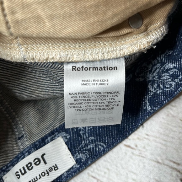 Reformation Cynthia High Rise Straight Jeans Size 26 - Picture 6 of 10